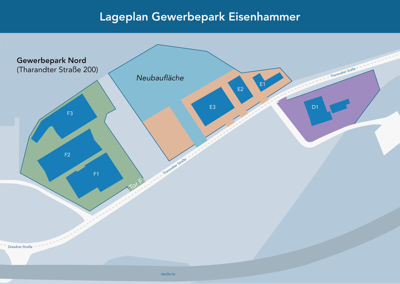 Lageplan Gewerbepark Eisenhammer
